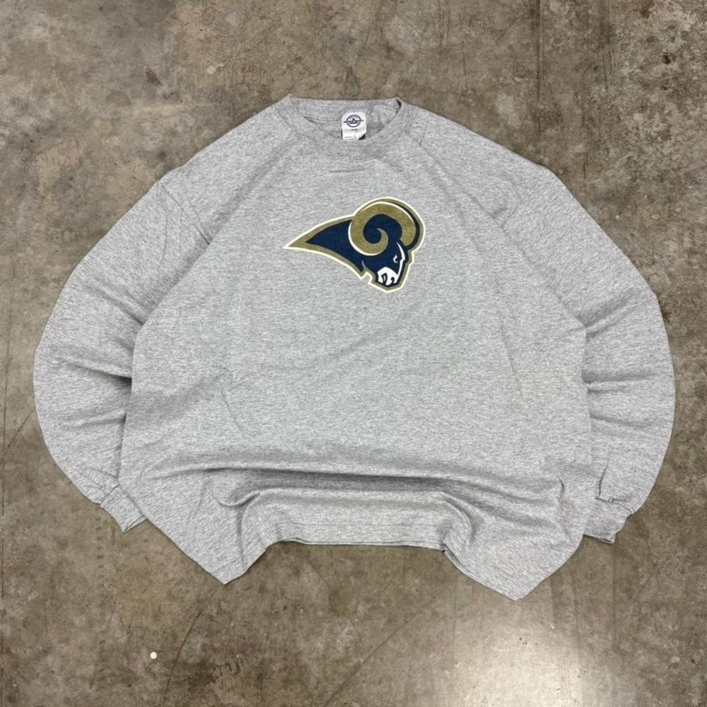Vintage 90s St. Louis Rams Sports Illustrated Heather‎ Gray Long Sleeve Size XL